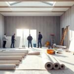 Aislamiento con lana mineral en tabiques interiores